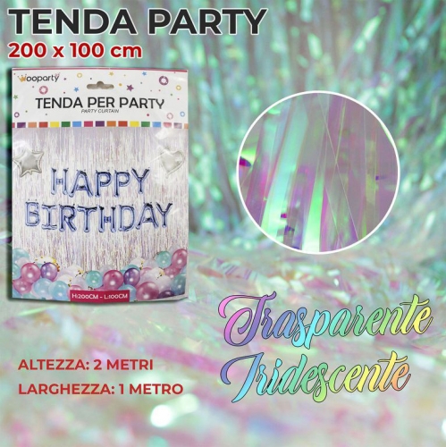 TENDA PARTY IRIDESCENTE 200*100CM