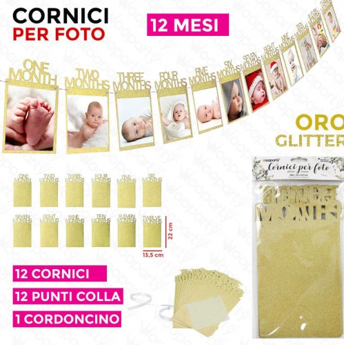 CORNICI PER FOTO 12MESI 12PCS 13.5*22CM