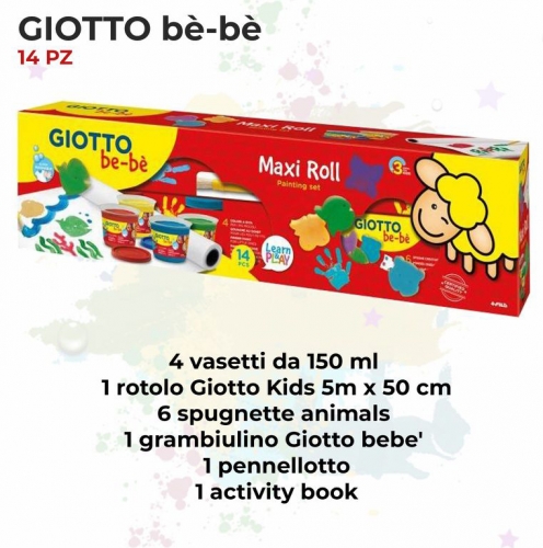 GIOTTO BEBE MAXI ROLL PAINTING SET