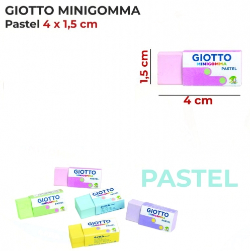 GIOTTO MINIGOMMA PASTEL 4*1.5CM