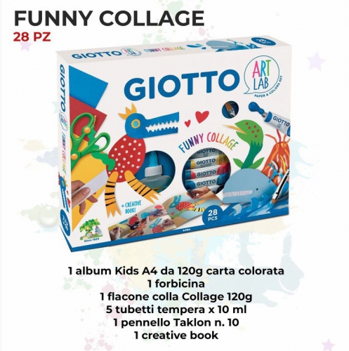 GIOTTO ART LAB FUNNY COLLAGE 28PC