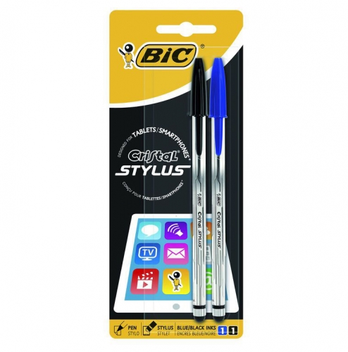 BIC. CRISTAL STYLUS BLU/NERO