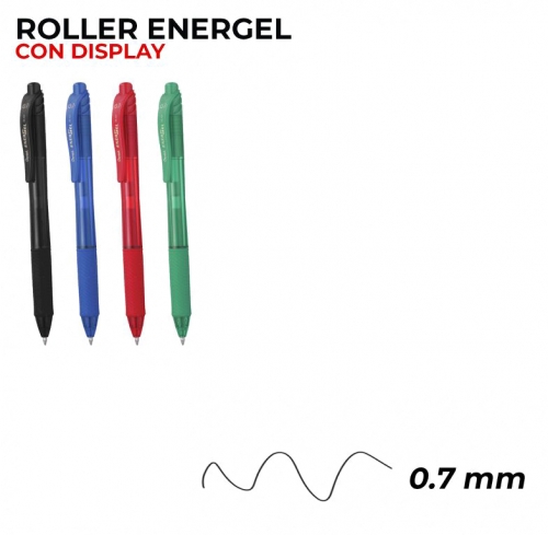 ROLLER ENERGEL 4COL. 0.7MM