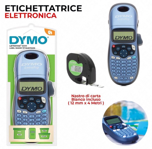 ETICHETTATTICE ELETTR.DYMO LT100H C/NASTRO BIA.