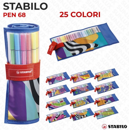 STABILO PEN 68 PROLLERSET 25 PCS FANT.ASS