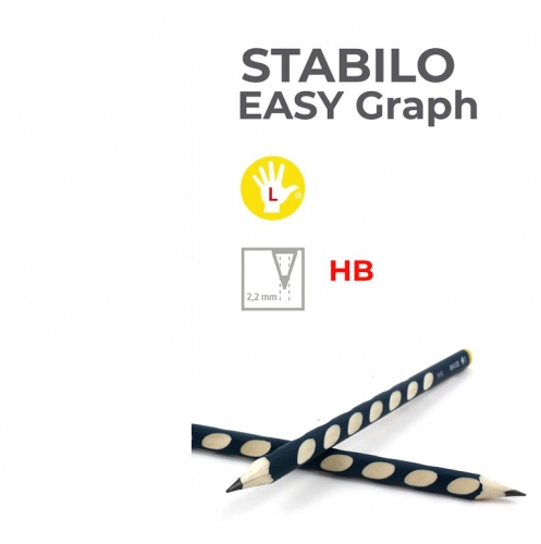 STABILO EASY GRAPH LEFT HB #