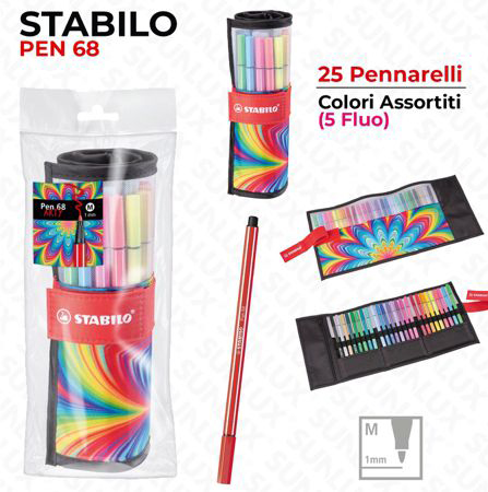 STABILO PEN 68 PROLLERSET 25 ARTY FANT.ASS