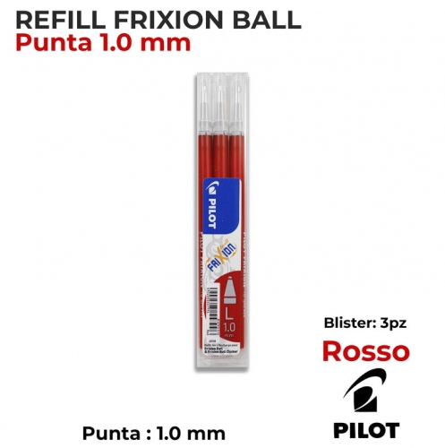 REFILL FRIXION BALL 1.0MM ROSSO