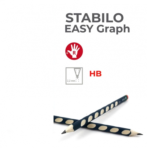 STABILO EASY GRAPH RIGHT HB #