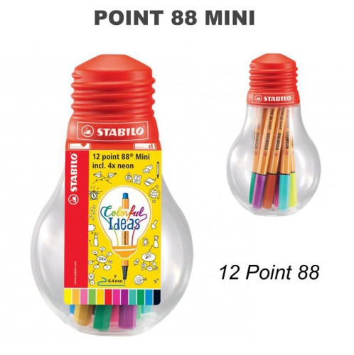 STABILO 12 MINI POINT 88 NEON