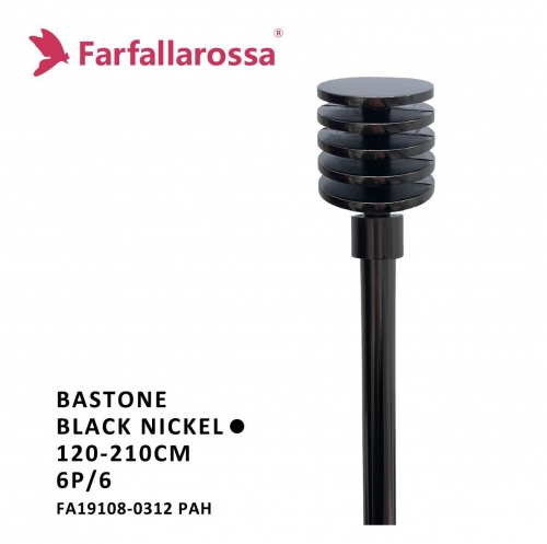 BASTONE BLACK NICKEL 120-210CM 6P/6 3#