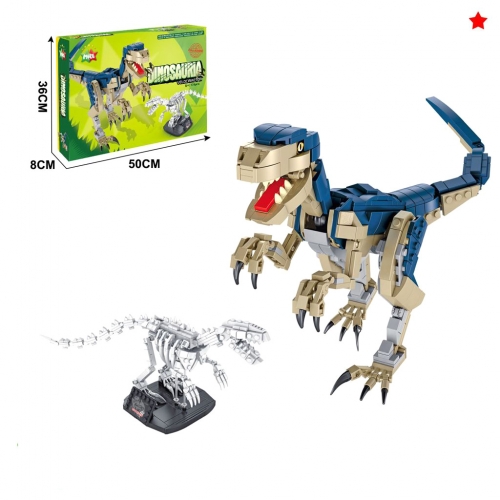 774 PEZZI MATTONCINI DINOSAURO E VELOCIRAPTOR