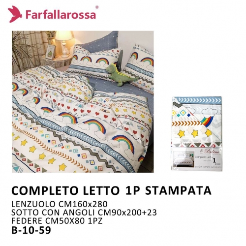 LENZUOLE COMP STAMPATA 1 PS 12#