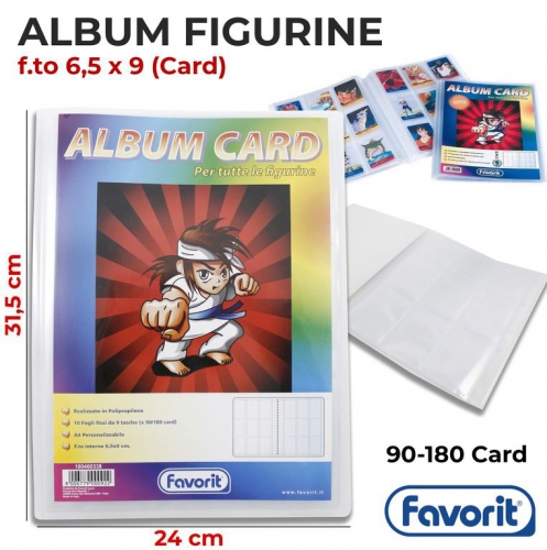 ALBUM FIGURINE F.TO 6.5*9CM FAVORIT