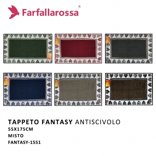 TAPPETTO 55X175CM FANTASY VARI COLORI