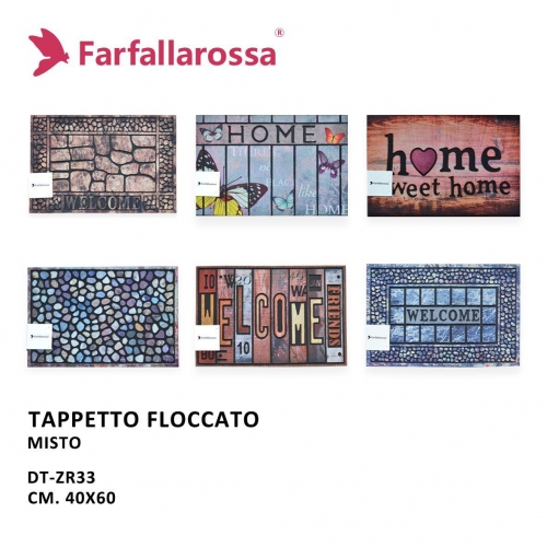 TAPPETO FLOCCATO 40X60 VARI COLORI