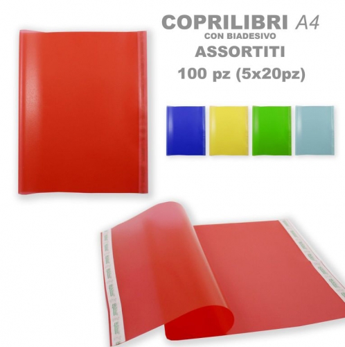 COPRILIBRI C/BIADESIVO COL.ASS. 50*30CM