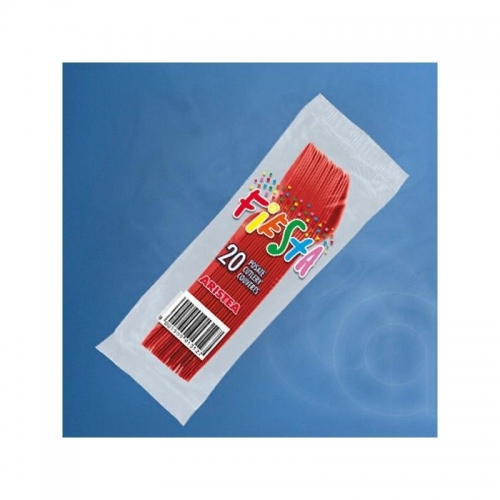 ARISTEA CUCCHIAI PLASTICA 20PZ ROSSO