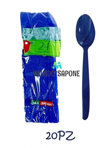 AUCHAN CUCCHIAIO BLU 24PZ