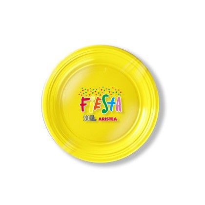 ARISTEA PIATTI FRUTTA PLASTICA 50PZ GIALLO