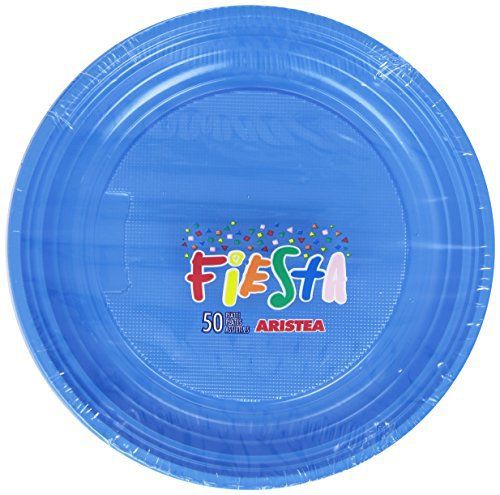 ARISTEA PIATTI FRUTTA PLASTICA 50PZ AZZURRO