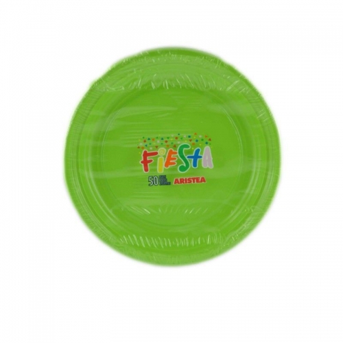 ARISTEA PIATTI FRUTTA PLASTICA 50PZ VERDE MELA