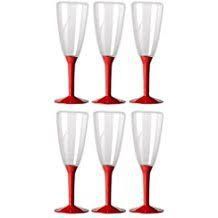 CALICE CHAMPAGNE 6PZ BASE ROSSO