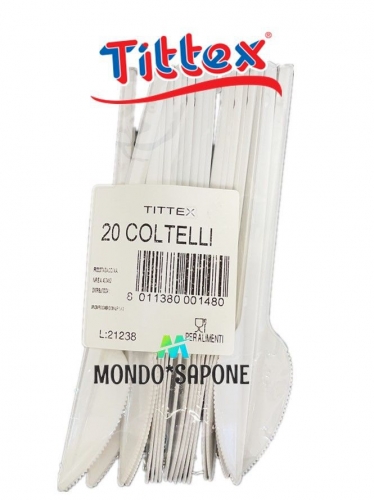 TITTEX COLTELLI BIANCA 20PZ