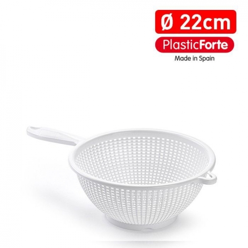 SCOLAPASTA CON MANICO 22CM BIANCO