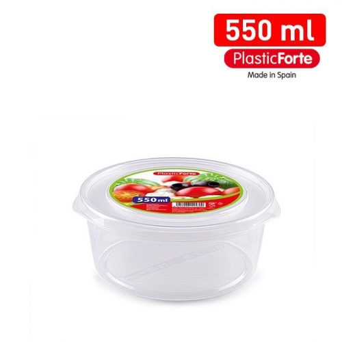 CONTENITORE BASIC ROTONDO 550ML TRASPARENTE