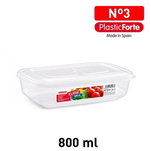 CONTENITORE CLASSIC 800ML TRASPARENTE