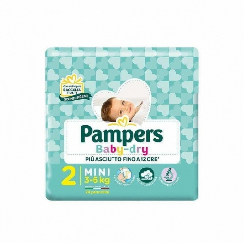 PAMPERS BABY DRY 2 3-6 KG 24PZ