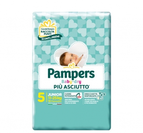PAMPERS BABY DRY 5 11-25KG 17PZ