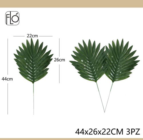 TRIS FOGLIE DI PALMA 44*26*22CM