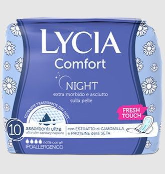 LYCIA ASS.COMFORT NIGHT NOTTE C/ALI 10PZ