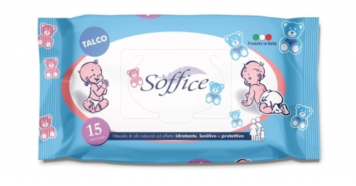 SOFFICE SALVIETTE BABY TALCO 15PZ