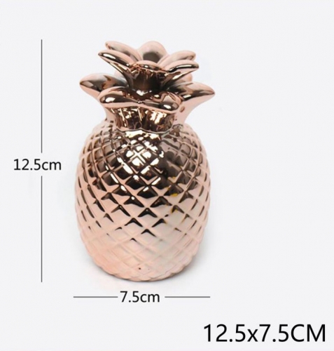 ANANAS IN CERAMICA PINK GOLD