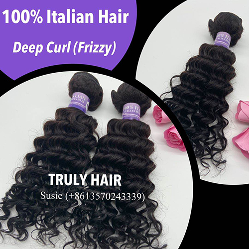 10A 100% Italian hair deep curly 1 pc