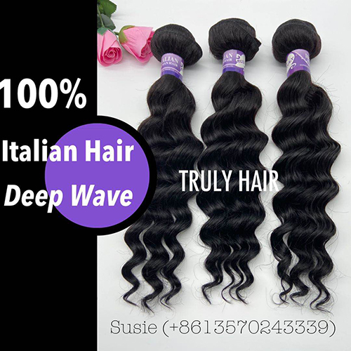 10A 100% Italian hair deep wave loose wave1 pc