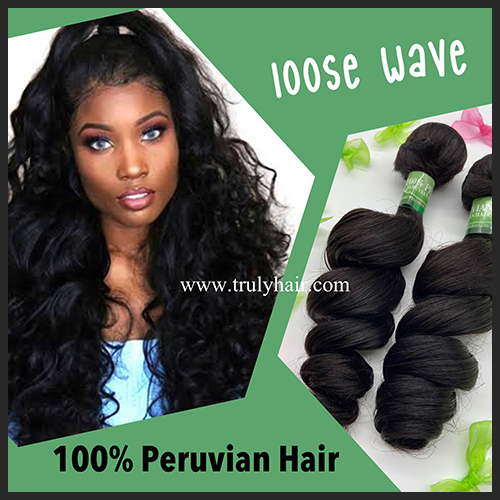 10A 100% Peruvian hair loose wave 1 pc