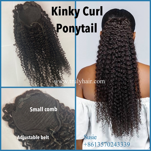 New arrival kinky curly ponytail