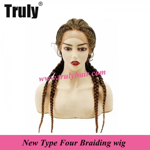 New type four braiding wig synthetic hair materia 380g per piece