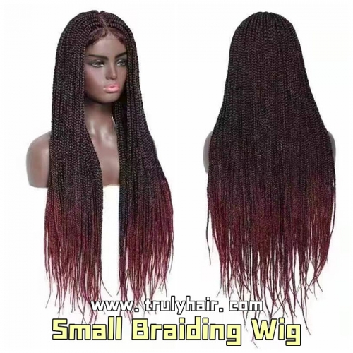 Small braiding wig synthetic hair materia