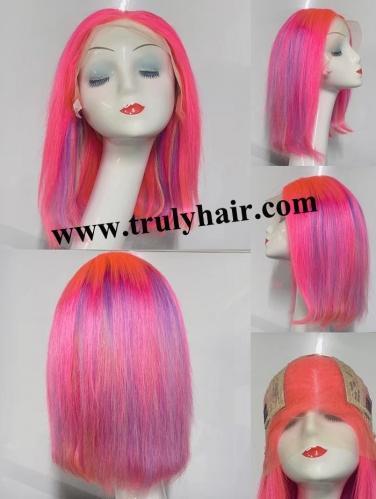 Human hair special color wig