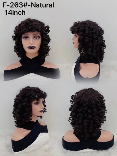 Human hair candy curl wig