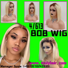 Color 4/613 bob wig