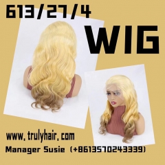 Color 613/27/4 Lace front wig lace wig