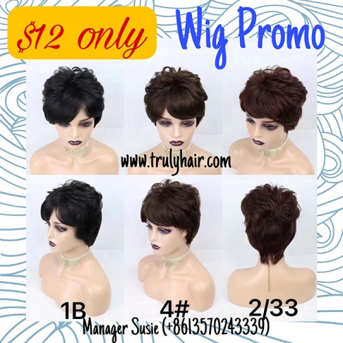 Truly hair fashion wig human hair wig