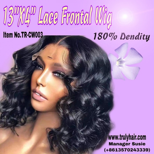 High quality TR-CW003 180 density 13X4 lace front wig