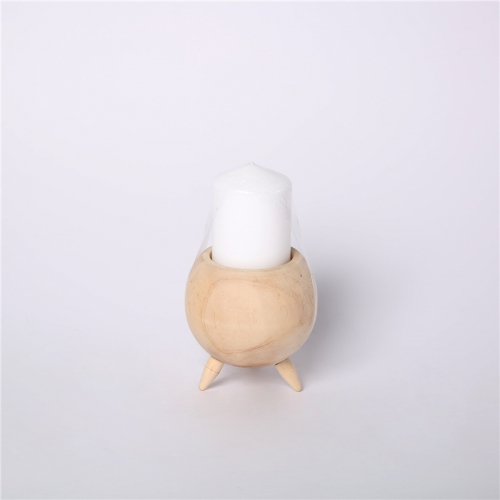 DESCRIPTION:
  D12X12CMH WOODEN HOLDER W/D7X10CMH PRESSED PILLAR CANDLE   COLOR OF CANDLE  WHITE